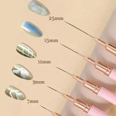 Precise nail art and manicure cuticle tools for professional beauty salons and home use, available in various sizes from 7mm to 25mm.