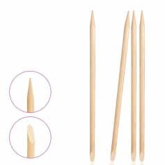 Eyebrow extension sticks for Lash extension applications, made of high-quality wood for precise and hygienic eyelash and eyebrow treatments.