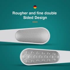 Precision double-sided tweezers for eye care, featuring textured grip for accurate results. Ideal for beauty clinics and optometrists for safe, effective eyelash and eyelid procedures.