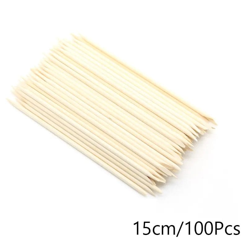 High-quality 15cm eyelash wicks, ideal for eyelash extension procedures and eyelash growth treatments, with a pack of 100 pieces for professional use.