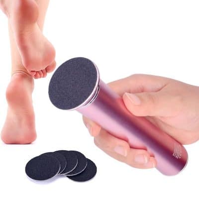 Gentle foot callus remover with ergonomic handle, effective exfoliation, and replaceable pads for smooth, healthy feet. Perfect for removing tough calluses and dry skin effortlessly.