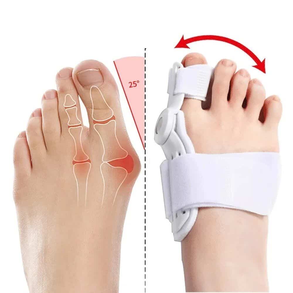 Optimum toe joint pain relief with adjustable toe brace for bunions, arthritis, and toe alignment. Designed for comfort, support, and improved mobility. Perfect for foot pain management.