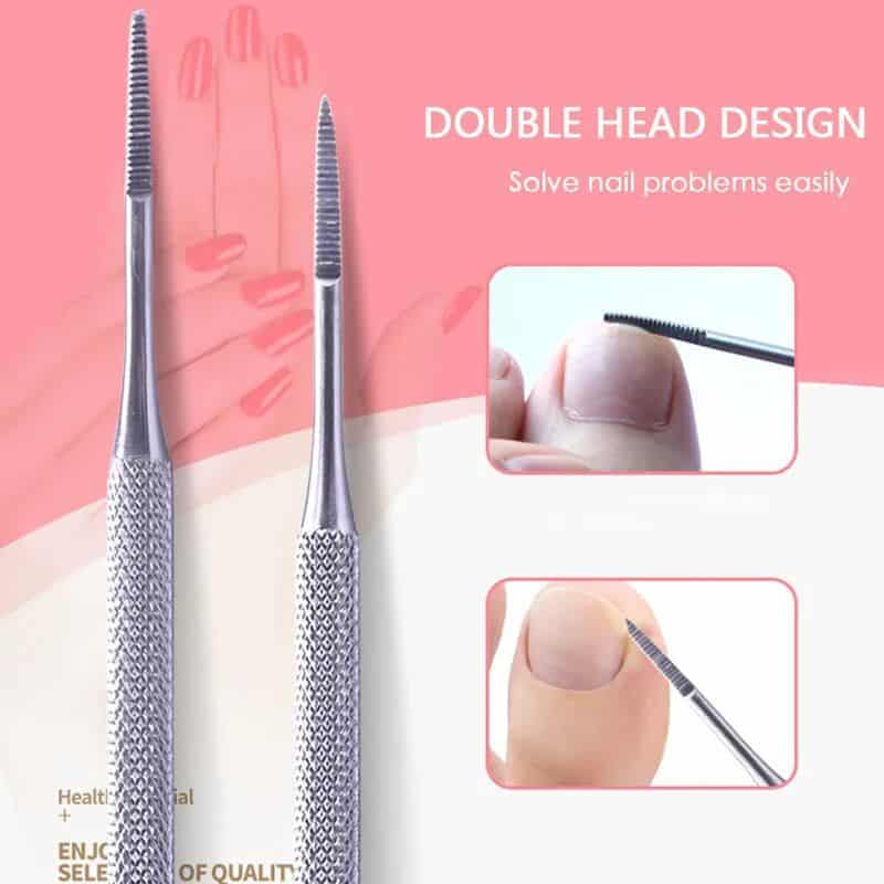 Precision double end nail care tweezer for painless manicure and pedicure.