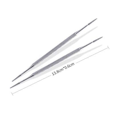 Sterile stainless steel precision tweezers for optometry, eye exams, and detailed medical procedures, measuring 13.8cm with fine tips for accuracy.