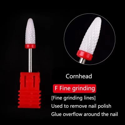 Precise nail polish remover and grinding tool for manicures.