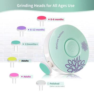 An optometric tool for effective head grinding across different age groups, including babies, children, and adults, designed for safe and efficient eye care treatment.