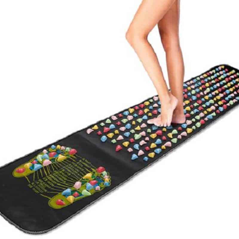 Vibration therapy massage mat for pain relief, relaxation, and muscle recovery. Portable and multi-surface use for stress reduction and improved circulation.
