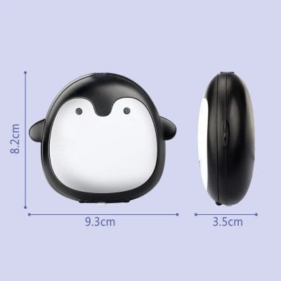 Adorable penguin night light with energy-efficient LED, perfect for kids' rooms or as a cute decor piece for a cozy, comforting atmosphere. Safe, eco-friendly, and ideal for gift-giving.