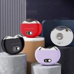 Electric nail clipper device for fast, safe, and easy nail trimming, ideal for personal or professional use. Features LED display, multiple colors, and ergonomic design for convenience.