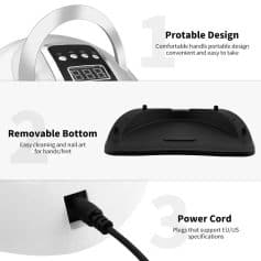 Compact, portable manicure and nail art tool with easy-to-clean removable bottom for professional nail care at home or salon.