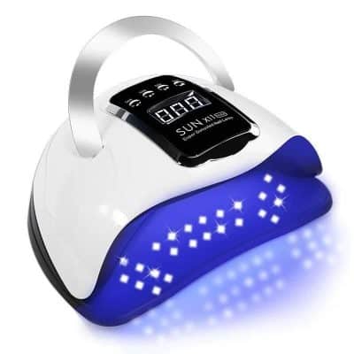 A modern LED light therapy device designed for skin rejuvenation, acne treatment, and anti-aging with customizable settings and LED lights for effective skincare.