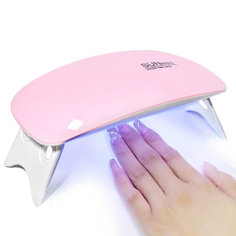 LED Nail Dryer for Gel Polish, UV Nail Curing Lamp, Portable Manicure Tools, Pink Nail Dryer, Salon & Home Use.