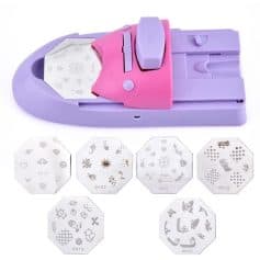 Precise nail stamping plate with different unique designs for creative manicure and beauty enhancement. Perfect for DIY nail art and professional use.