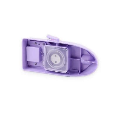 Portable purple nail dust collector for manicure and pedicure with HEPA filter and fan system. Ideal for beauty salons, spas, and home nail care to keep workspace clean and dust-free.