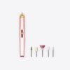 A handheld pimple remover pen with interchangeable tips designed for acne extraction and skin care. Compact, precise tool suitable for targeted acne treatment.