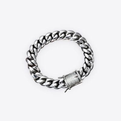 A stunning silver chain bracelet featuring cubic zirconia stones, designed for women who love elegant jewelry. Perfect for gift-giving or personal style, available at Monalisa Medical Store.