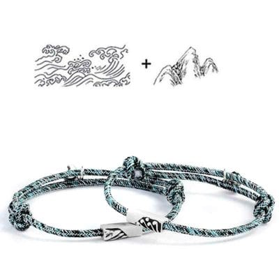 Stylish adjustable bracelets inspired by nature and mountain landscapes. Perfect for a trendy and eco-friendly accessory with high-quality craftsmanship.