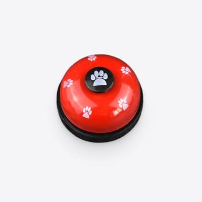Modern pet doorbell with paw print design, easy to use for pet owners, enhances home safety, made from durable materials, perfect for dog and cat owners.