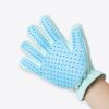 Disposable or reusable medical cleaning glove with textured grip for hygiene and skin care.