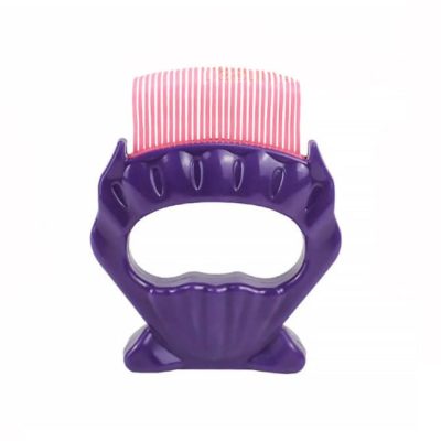 Colorful children's hairbrush with ergonomic design, suitable for all hair types, promoting healthy hair care for kids.