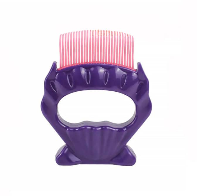 Colorful children's hairbrush with ergonomic design, suitable for all hair types, promoting healthy hair care for kids.