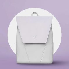 Elegant white backpack with modern design, perfect for healthcare workers, nurses, and students needing a stylish, durable medical bag.