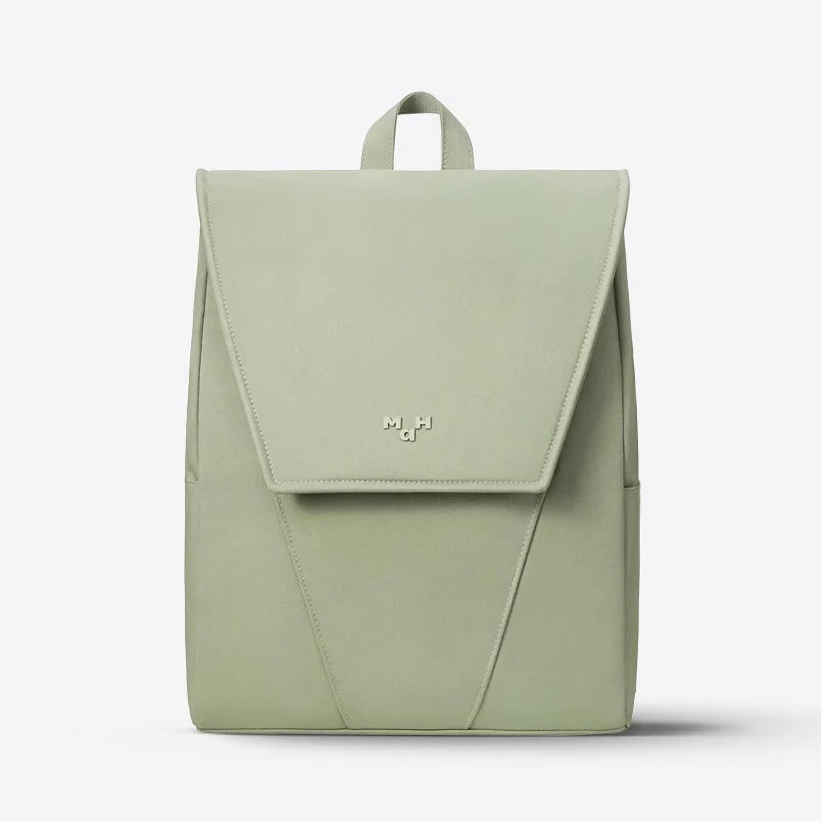 Elegant light green backpack with sleek design, perfect for pharmacy, clinic, or medical use, featuring durable material and functional compartments.