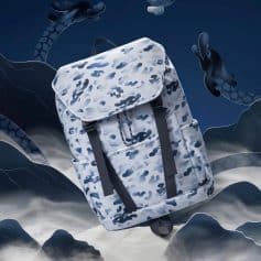 Bright, durable camouflage backpack with multiple compartments, perfect for school or outdoor adventures, featuring padded straps for comfort.