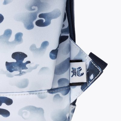 High-quality camouflage patterned backpack featuring Monalisa branding, ideal for storing glasses and accessories, designed for style and functionality.