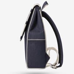 Stylish navy blue optometry case with white trim, perfect for storing glasses and accessories. Compact and lightweight, ideal for everyday use and travel.