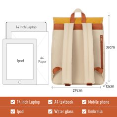 Comfortable school backpack for laptop and books.