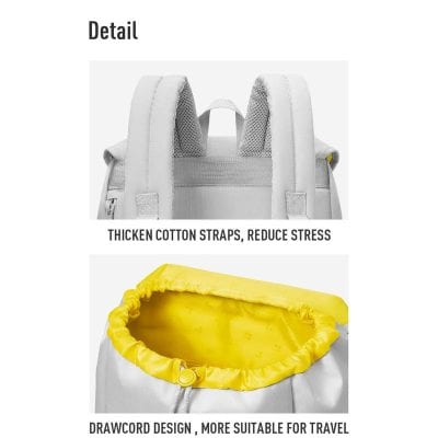 Durable backpack with padded straps for stress relief; perfect for students and travelers seeking ergonomic carry solutions.