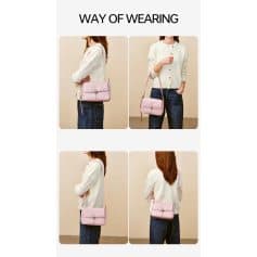 Pink crossbody purse perfect for daily wear and stylish accessories for women. Compact, fashionable, and versatile for any outfit.