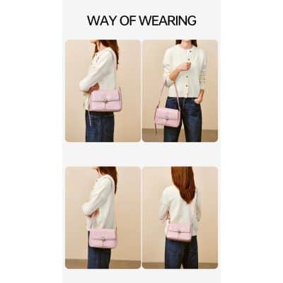 Pink crossbody purse perfect for daily wear and stylish accessories for women. Compact, fashionable, and versatile for any outfit.