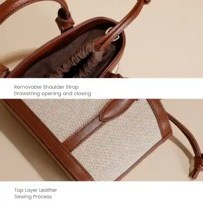 Fashionable leather optometry bag with removable shoulder strap, perfect for stylish eye care professionals. Durable materials and functional design for daily use in optical stores.