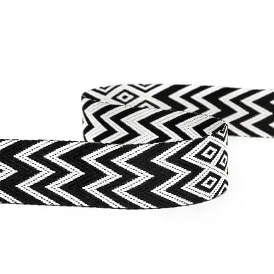 High-quality black and white patterned eyeglass strap for secure and stylish glasses wear. Perfect accessory for daily use, sports, or outdoor activities, offering comfort and convenience.