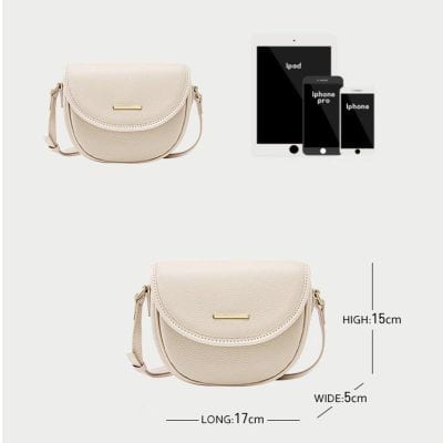 High-quality beige crossbody bag ideal for everyday use and fashion accessories for women.