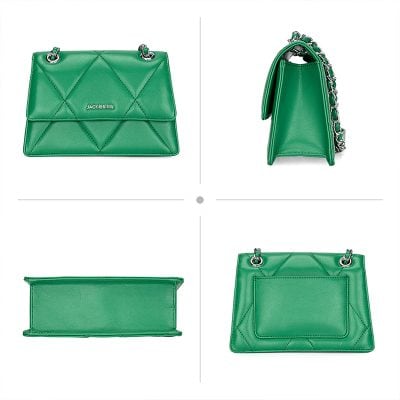 Stylish green designer handbag for women, perfect for fashion-forward accessories and high-quality, trendy handbags. Ideal for casual or formal occasions.