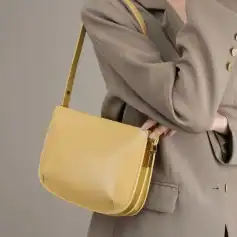 Stylish yellow handbag with a sleek design, perfect for casual and formal outfits, available at Monalisa Store, your go-to destination for trendy accessories.