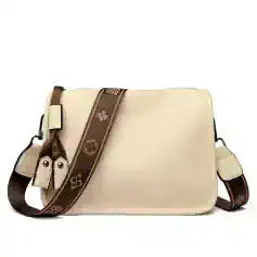 Fashionable leather eyewear bag with adjustable strap for carrying glasses, sunglasses, and optical supplies in style.