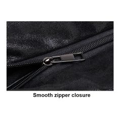 Durable smooth zipper for elegant bag closure, high-quality craftsmanship, reliable and easy to open and close, perfect for stylish accessories or luggage.