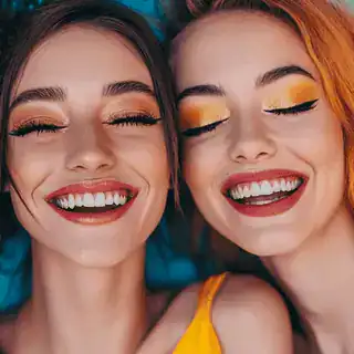 Bright smiling women showcasing fashionable eyeglasses and eyewear accessories at Monalisa Store, a premier optical shop for stylish glasses and eye care solutions.