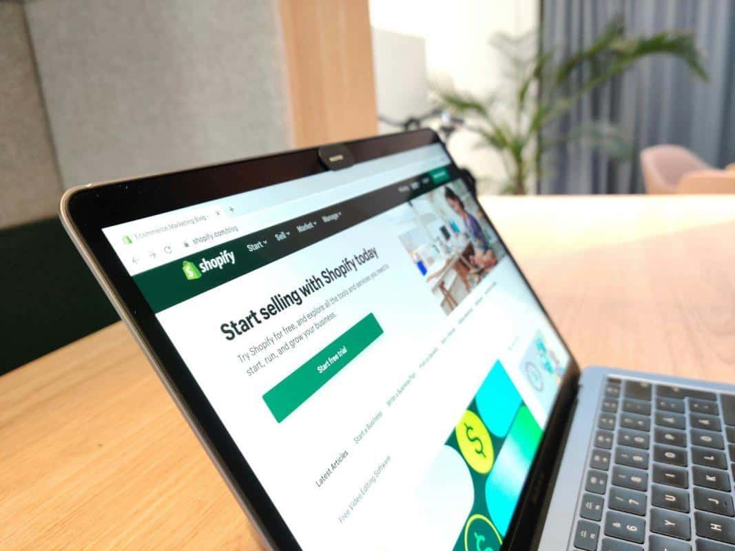 Shopify e-commerce platform displayed on a tablet screen, showcasing online store setup for Monalisa Medical. Ideal for medical and health-related product sales.